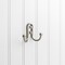 Elements 2-9/16" Satin Nickel Classic Double Prong Ball End Wall Mounted Hook YD25-256SN - alternate 1